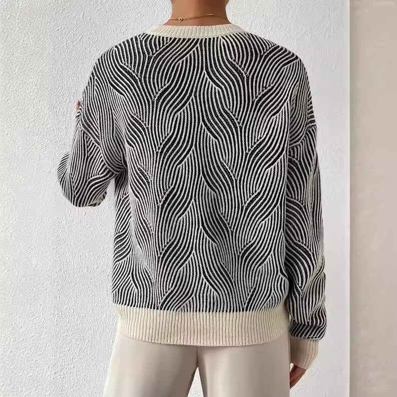 Marine™ | Pull Maille Rayures Élégantes