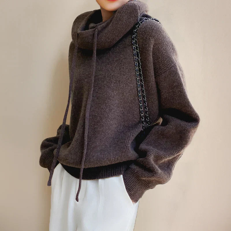 Clarisse™ | Hoodie Maille Élégance Douce