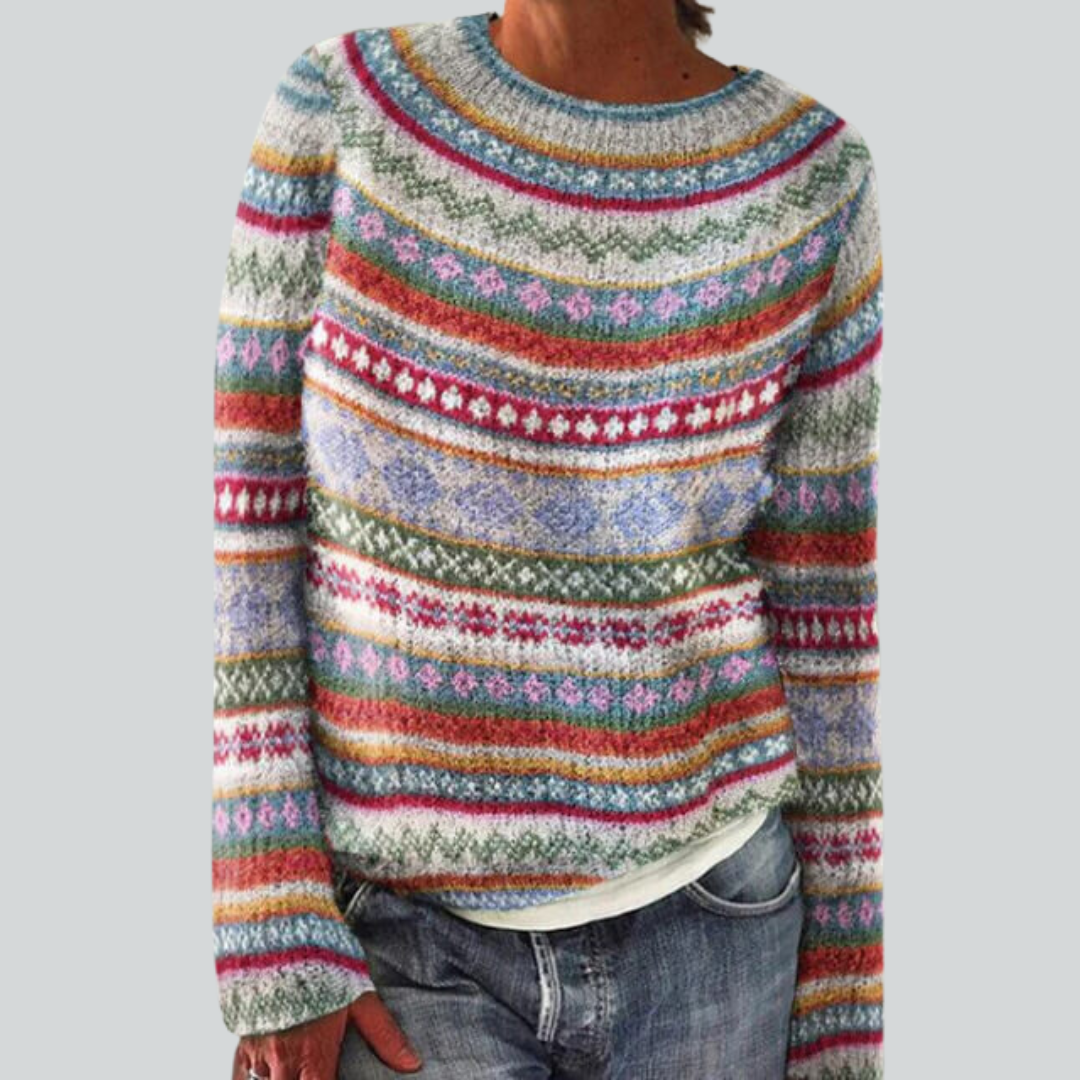 Édith™ | Pull Maille Charme Rétro