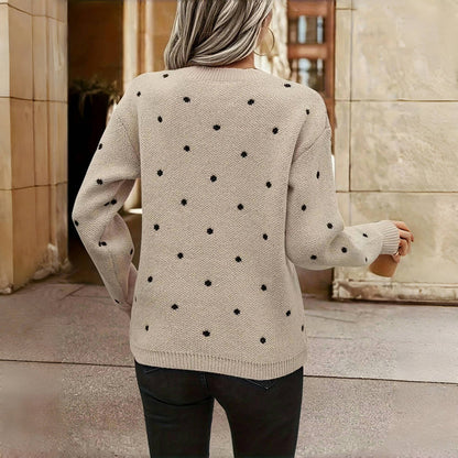 Anaëlle™ | Pull Élégant à Pois