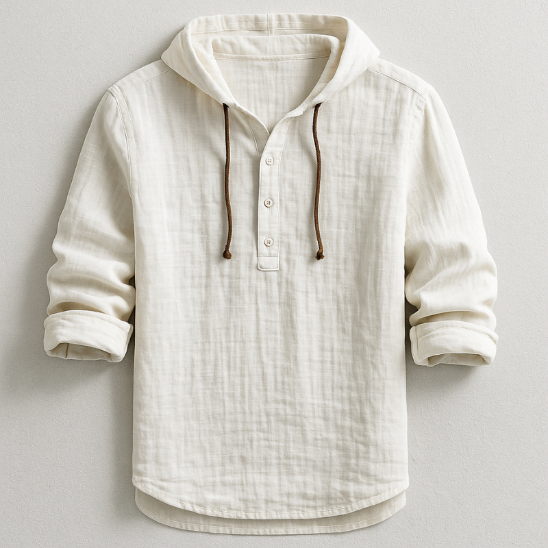 Sacha™ | Chemise en Lin à Capuche