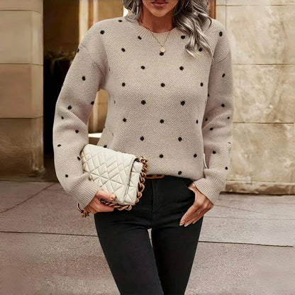 Anaëlle™ | Pull Élégant à Pois