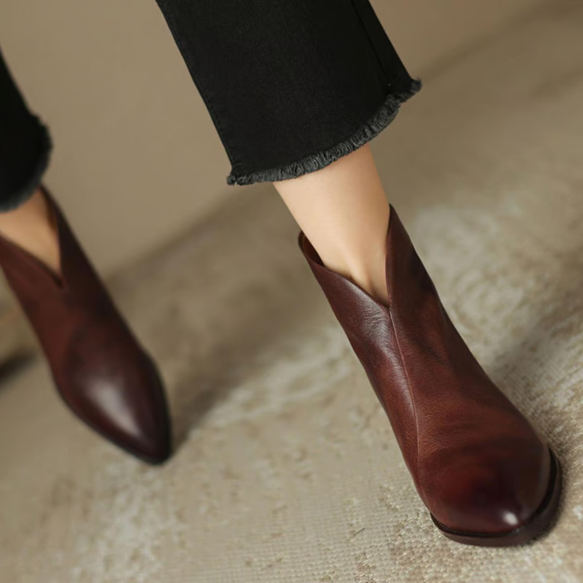 Séverine™ | Bottines Élégantes à Talon Raffiné