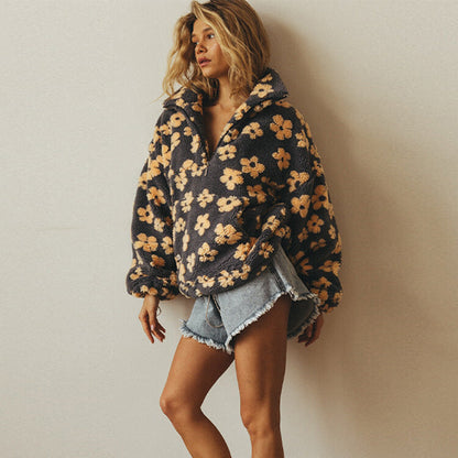 Flavie™ | Pull Polaire Élégance Florale