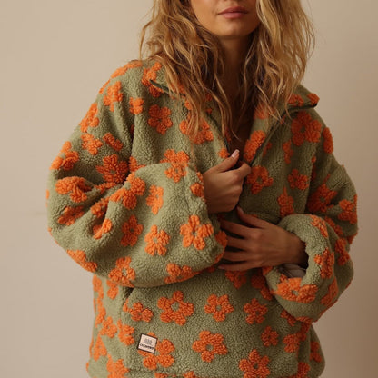 Flavie™ | Pull Polaire Élégance Florale