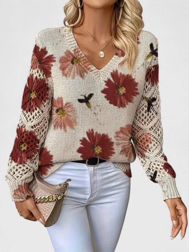 Aurélie™ | Pull Élégance Florale