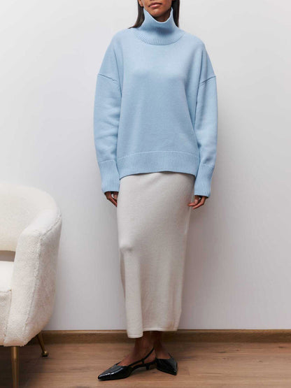 Isaline™ | Pull Col Roulé Oversize