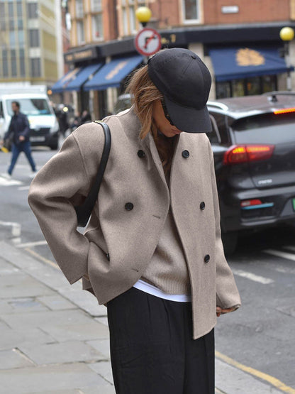 Thaïs™ | Veste Double Boutonnage Silhouette Chic