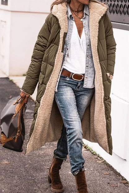 Maëlys™ | Manteau Long Réversible Élégant