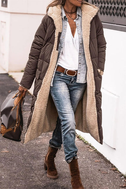 Maëlys™ | Manteau Long Réversible Élégant