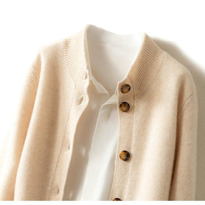 Gabrielle™ | Cardigan Classique Camel