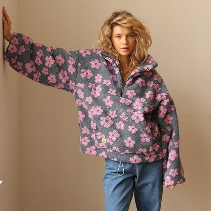 Flavie™ | Pull Polaire Élégance Florale
