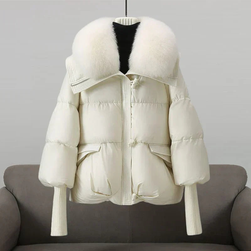 Céliane™ | Manteau Hiver Luxe Col Douillet