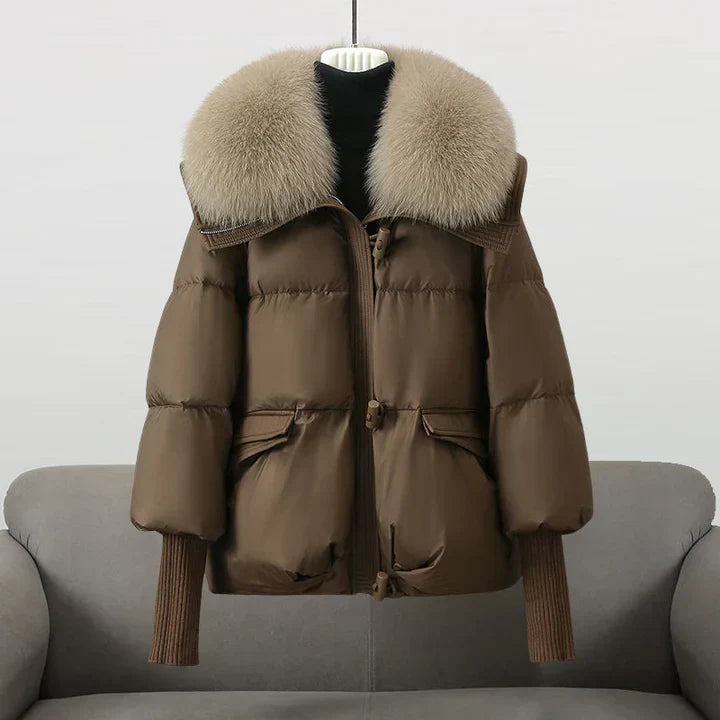Céliane™ | Manteau Hiver Luxe Col Douillet