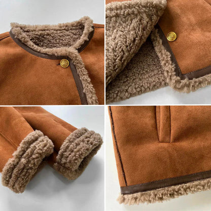 Naomie™ | Veste Suédine Doublure Teddy Chic