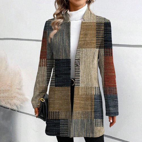 Mirella™ | Blazer Patchwork Élégance Contemporaine